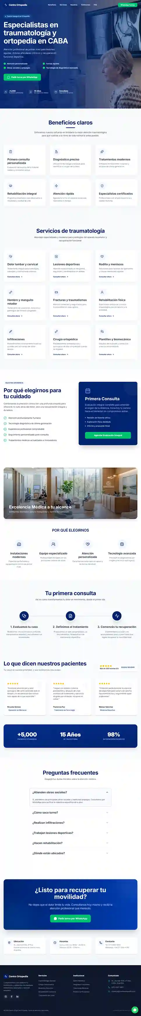 Diseño de interfaz UI/UX para Clínica Médica